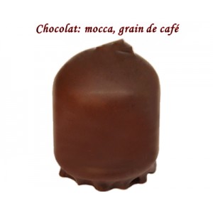 BOULE MOUSSE CHOCOLAT MOCCA , GRAIN DE CAFE REF 619