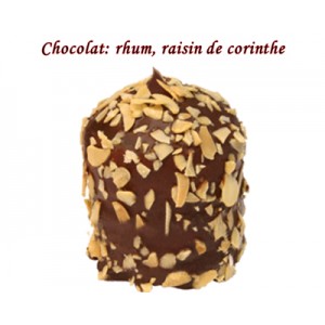 BOULE MOUSSE CHOCOLAT RHUM/RAISIN REF 614